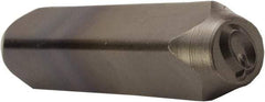 C.H. Hanson - 5/32" Character Size, Q Character, Heavy Duty Individual Steel Stamp - Eagle Tool & Supply