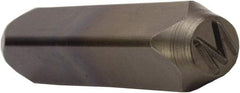 C.H. Hanson - 5/8" Character Size, M Character, Heavy Duty Individual Steel Stamp - Eagle Tool & Supply