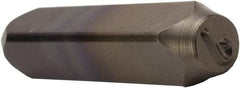 C.H. Hanson - 5/8" Character Size, J Character, Heavy Duty Individual Steel Stamp - Eagle Tool & Supply