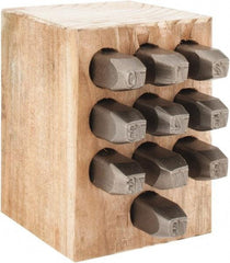 C.H. Hanson - 10 Piece, 1/4" Character Steel Stamp Set - Double Digit Figures, Double Digits - Eagle Tool & Supply