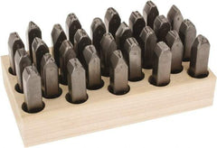 C.H. Hanson - 27 Piece, 5/8" Character Steel Stamp Set - Letters, Heavy Duty - Eagle Tool & Supply