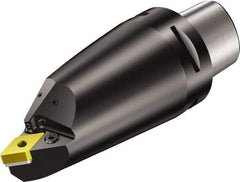 Sandvik Coromant - Right Hand Cut, Size C6, DNMG 150608 Insert Compatiblity, External Modular Turning & Profiling Cutting Unit Head - 0.56mm Ctr to Cutting Edge, 130mm Head Length, Through Coolant, Series T-Max P - Eagle Tool & Supply