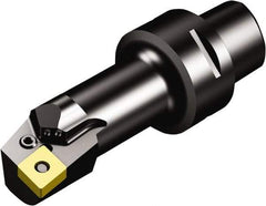 Sandvik Coromant - Left Hand Cut, Size C4, CNMG 12 04 08 & CNMG 432 Insert Compatiblity, External Modular Turning & Profiling Cutting Unit Head - 27mm Ctr to Cutting Edge, 80mm Head Length, Through Coolant, Series T-Max P - Eagle Tool & Supply