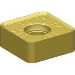 Kennametal - SNPJ442 GD Grade KCPM40 Carbide Milling Insert - TiAlN/AlCrN Finish, 0.178" Thick, 1/2" Inscribed Circle, 1/32" Corner Radius - Eagle Tool & Supply