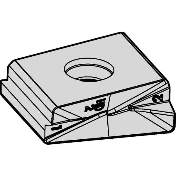 Kennametal - LNPU763 Grade KCPK30 Carbide Milling Insert - TiN/TiCN/Al2O3 Finish, 0.394" Thick, 1.2mm Corner Radius - Eagle Tool & Supply
