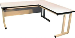 Proline - 72 Wide x 30" Deep x 30" High, Static Dissipative Workbench - Fixed Legs With Adjustable Height Glides, Beige - Eagle Tool & Supply