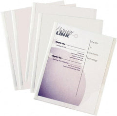 C-LINE - 11" Long x 8" Wide Report Cover - White - Eagle Tool & Supply