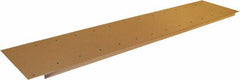Proline - 60 Wide x 12" Deep x 6" High, Metal Lower Shelf - Fixed Legs, Gray - Eagle Tool & Supply
