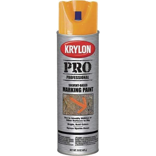Krylon - 15 fl oz Orange Marking Paint - Solvent Base Formula - Eagle Tool & Supply