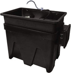 Graymills - Free Standing Water-Based Parts Washer - 30 Gal Max Operating Capacity, HDPE Tank, 43" Long - Eagle Tool & Supply