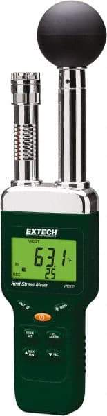 Extech - Thermometer/Hygrometers & Barometers Type: Heat Stress WBGT Meter Minimum Relative Humidity (%): 1 - Eagle Tool & Supply