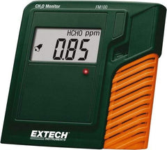 Extech - Audible, Visual Alarm, LCD Display, Formaldehyde Monitor - Monitors Formaldehyde, 0 to 50°C Working Temp, CE Listed - Eagle Tool & Supply