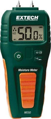 FLIR - 41 to 113°F Operating Temp, Moisture Meter - Digital Display, Accurate to ±3%, Includes (4) Pins, Protective Cap, 9V Battery - Eagle Tool & Supply