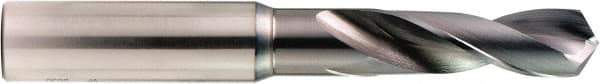 OSG - 7.8mm 130° Spiral Flute Powdered Metal Screw Machine Drill Bit - V Finish, Right Hand Cut, 37mm Flute Length, 81mm OAL, Standard Point, Straight Shank - Eagle Tool & Supply