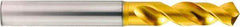 OSG - 8.75mm 120° Spiral Flute Vanadium High Speed Steel Screw Machine Drill Bit - TiAlN Finish, Right Hand Cut, 40mm Flute Length, 90mm OAL, Four Facet Point - Eagle Tool & Supply