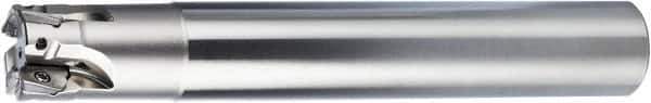 OSG - 1" Cut Diam, 1" Shank Diam, 97.27mm OAL, Indexable Square Shoulder End Mill - ZDKT15... Inserts, Weldon Shank, 90° Lead Angle, Through Coolant, Series PHOENIX-PSE - Eagle Tool & Supply