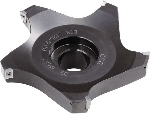 80mm Cut Diam, 1″ Arbor Hole Diam, 9mm Max Depth, Indexable Square-Shoulder Face Mill Takes 4 Inserts, 0/90° Lead Angle, 40mm High, AP..0903 Insert Style, Series Disc Cutter S