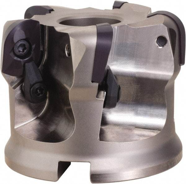 OSG - 5 Inserts, 3.397" Cutter Diam, 0.118" Max Depth of Cut, Indexable High-Feed Face Mill - 1-1/4" Arbor Hole Diam, 2.48" High, DFR20R100M31.7-05 Toolholder, ADMT20.. Inserts, Series PHOENIX-PDR - Eagle Tool & Supply