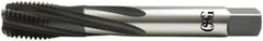 OSG - 9/16-18 UNF 4 Flute 2B Modified Bottoming Spiral Flute Tap - Vanadium High Speed Steel, Oxide Finish, 100mm OAL, Right Hand Flute, Right Hand Thread, Series 13024 - Eagle Tool & Supply