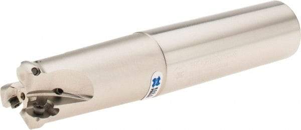 OSG - 0.606" Cutting Diam, 1" Shank Diam, 1" Max Depth of Cut, Straight Shank Indexable Copy End Mill - 3 Inserts, RPH_10... Insert, PRC Toolholder, Through Coolant - Eagle Tool & Supply