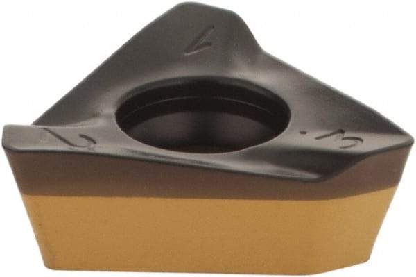 Iscar - HM390 TDKT1505 Grade IC5400 Carbide Milling Insert - TiCN/Al2O3/TiN Finish, 0.2303" Thick, 0.449" Inscribed Circle, 0.8mm Corner Radius - Eagle Tool & Supply
