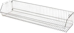 Quantum Storage - 20" Wide, Open Shelving Accessory/Component - Chrome, Chrome Finish, 36" Long, Use with Wire Shelving Units - Eagle Tool & Supply