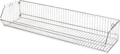 Quantum Storage - 20" Wide, Open Shelving Accessory/Component - Chrome, Chrome Finish, 36" Long, Use with Wire Shelving Units - Eagle Tool & Supply