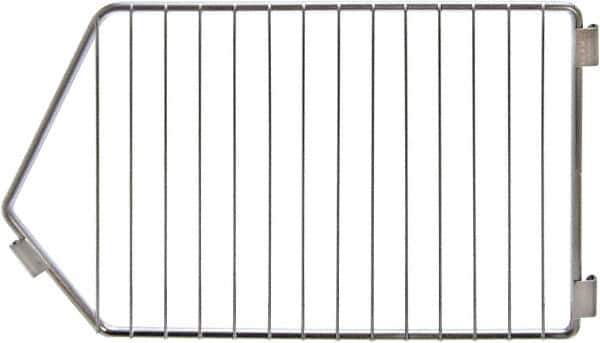 Quantum Storage - 9" Wide, Open Shelving Accessory/Component - Chrome, Chrome Finish, 20" Long, Use with 20" Width Modular Stacking Baskets - Eagle Tool & Supply