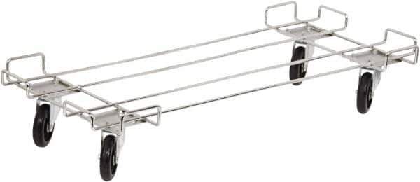 Quantum Storage - 400 Lb Capacity Chrome Dolly - 36" Long x 20" Wide x 6" High, 5" Wheels - Eagle Tool & Supply
