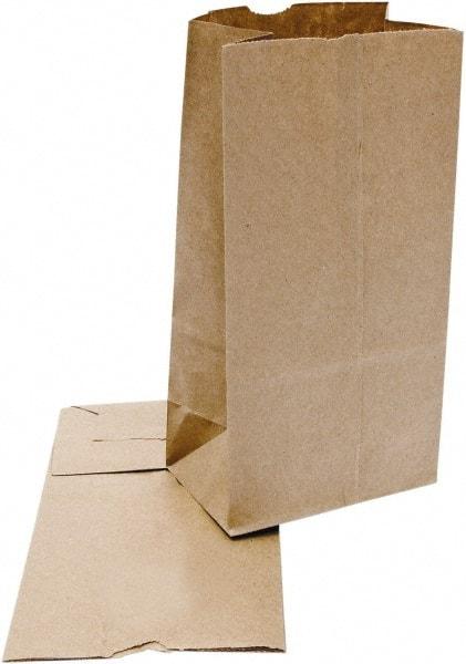 DURO BAG MFR - Kraft Grocery Bag - 5 x 3-11/32 x 9-3/4, Brown - Eagle Tool & Supply