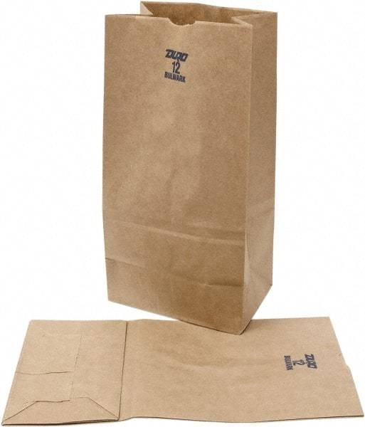 DURO BAG MFR - Kraft Grocery Bag - 7-1/16 x 4-1/2 x 13-3/4, Brown - Eagle Tool & Supply