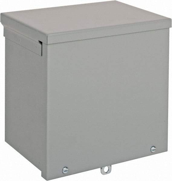 nVent Hoffman - Steel Junction Box Enclosure Screw Flat Cover - NEMA 3R, 8" Wide x 8" High x 6" Deep - Eagle Tool & Supply