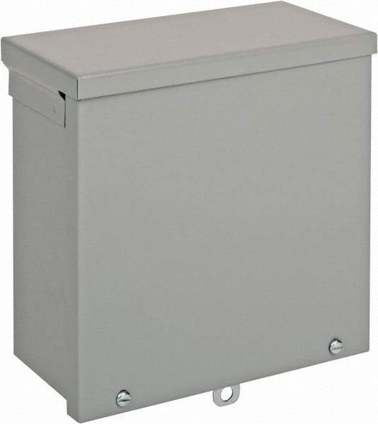 nVent Hoffman - Steel Junction Box Enclosure Screw Flat Cover - NEMA 3R, 8" Wide x 8" High x 4" Deep - Eagle Tool & Supply