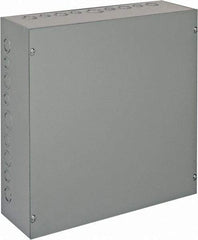 nVent Hoffman - Steel Junction Box Enclosure Screw Flat Cover - NEMA 1, 18" Wide x 18" High x 6" Deep - Eagle Tool & Supply