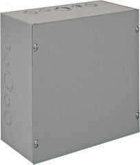 nVent Hoffman - Steel Junction Box Enclosure Screw Flat Cover - NEMA 1, 12" Wide x 12" High x 6" Deep - Eagle Tool & Supply