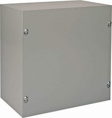 nVent Hoffman - Steel Junction Box Enclosure Screw Flat Cover - NEMA 1, 10" Wide x 10" High x 6" Deep - Eagle Tool & Supply