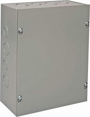 nVent Hoffman - Steel Junction Box Enclosure Screw Flat Cover - NEMA 1, 8" Wide x 10" High x 4" Deep - Eagle Tool & Supply