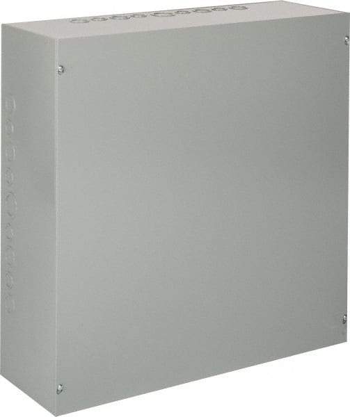 nVent Hoffman - Steel Junction Box Enclosure Screw Flat Cover - NEMA 1, 24" Wide x 24" High x 8" Deep - Eagle Tool & Supply