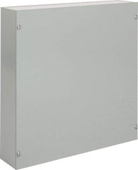 nVent Hoffman - Steel Junction Box Enclosure Screw Flat Cover - NEMA 1, 18" Wide x 18" High x 4" Deep - Eagle Tool & Supply