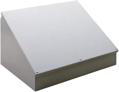 nVent Hoffman - Steel Junction Box Enclosure Hinge Sloped Cover - NEMA 12, 13, 305mm Wide x 203 mm High x 180mm Deep - Eagle Tool & Supply