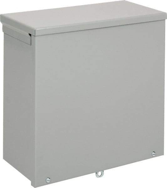 nVent Hoffman - Steel Junction Box Enclosure Screw Flat Cover - NEMA 3R, 12" Wide x 12" High x 6" Deep - Eagle Tool & Supply