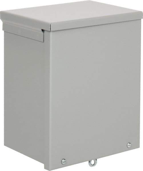 nVent Hoffman - Steel Junction Box Enclosure Screw Flat Cover - NEMA 3R, 8" Wide x 10" High x 6" Deep - Eagle Tool & Supply