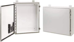 nVent Hoffman - Steel Standard Enclosure Hinge Flat Cover - NEMA 12, 13, 24" Wide x 24" High x 6" Deep - Eagle Tool & Supply