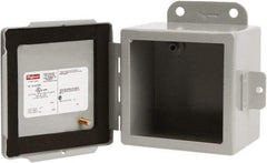 nVent Hoffman - Steel Junction Box Enclosure Hinge Flat Cover - NEMA 4, 12, 13, 8" Wide x 10" High x 4" Deep - Eagle Tool & Supply