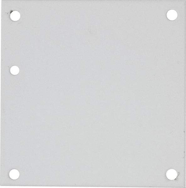 nVent Hoffman - 4-1/4" OAW x 4-1/4" OAH Powder Coat Finish Electrical Enclosure Nonperforated Panel - 6" x 6" Box, 14 Gauge Steel, Use with A6N64/A6R64HCR - Eagle Tool & Supply