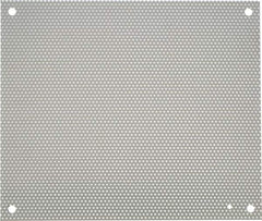 nVent Hoffman - 14-1/2" OAW x 17" OAH Powder Coat Finish Electrical Enclosure Perforated Panel - 20" x 16" Box, 16 Gauge Steel, Use with A20N16ALP/A20N16BLP - Eagle Tool & Supply