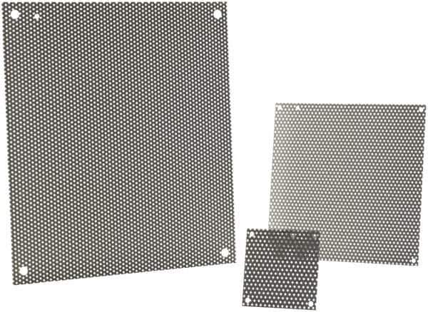 nVent Hoffman - 8-1/4" OAW x 10-1/4" OAH Powder Coat Finish Electrical Enclosure Nonperforated Panel - 12" x 10" Box, 14 Gauge Steel, Use with A12N104/A12N106/A12R106HCR - Eagle Tool & Supply