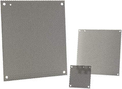 nVent Hoffman - 8-1/4" OAW x 10-1/4" OAH Powder Coat Finish Electrical Enclosure Nonperforated Panel - 12" x 10" Box, 14 Gauge Steel, Use with A12N104/A12N106/A12R106HCR - Eagle Tool & Supply