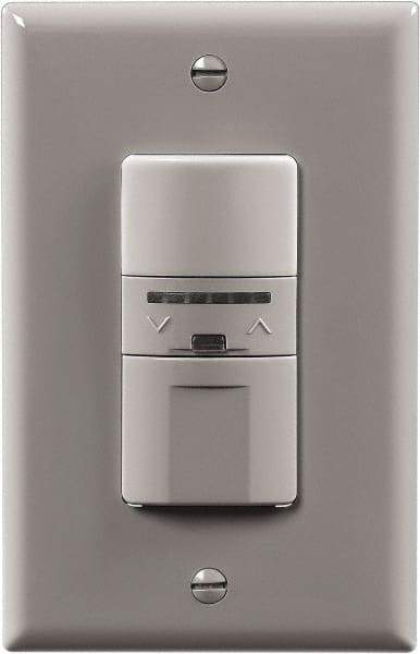 Cooper Wiring Devices - 1,000 Square Ft. Coverage, Infrared Occupancy Sensor Wall Switch - 600 at 120 V Incandescent, 600 at 120 V Fluorescent, 120 VAC, Gray - Eagle Tool & Supply