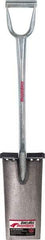 Razor-Back - 13" High x 6-1/2" Wide Square Steel Spade - 26" Long Steel D-Grip Handle, Front Turned - Eagle Tool & Supply